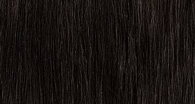 Clip In Braids | A close up of straight black hair.