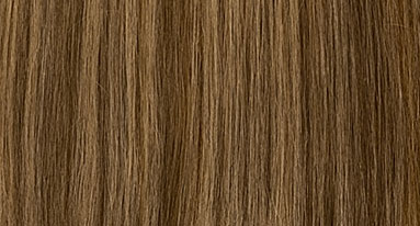 Clip In Extensions |A close up of straight brunette hair.